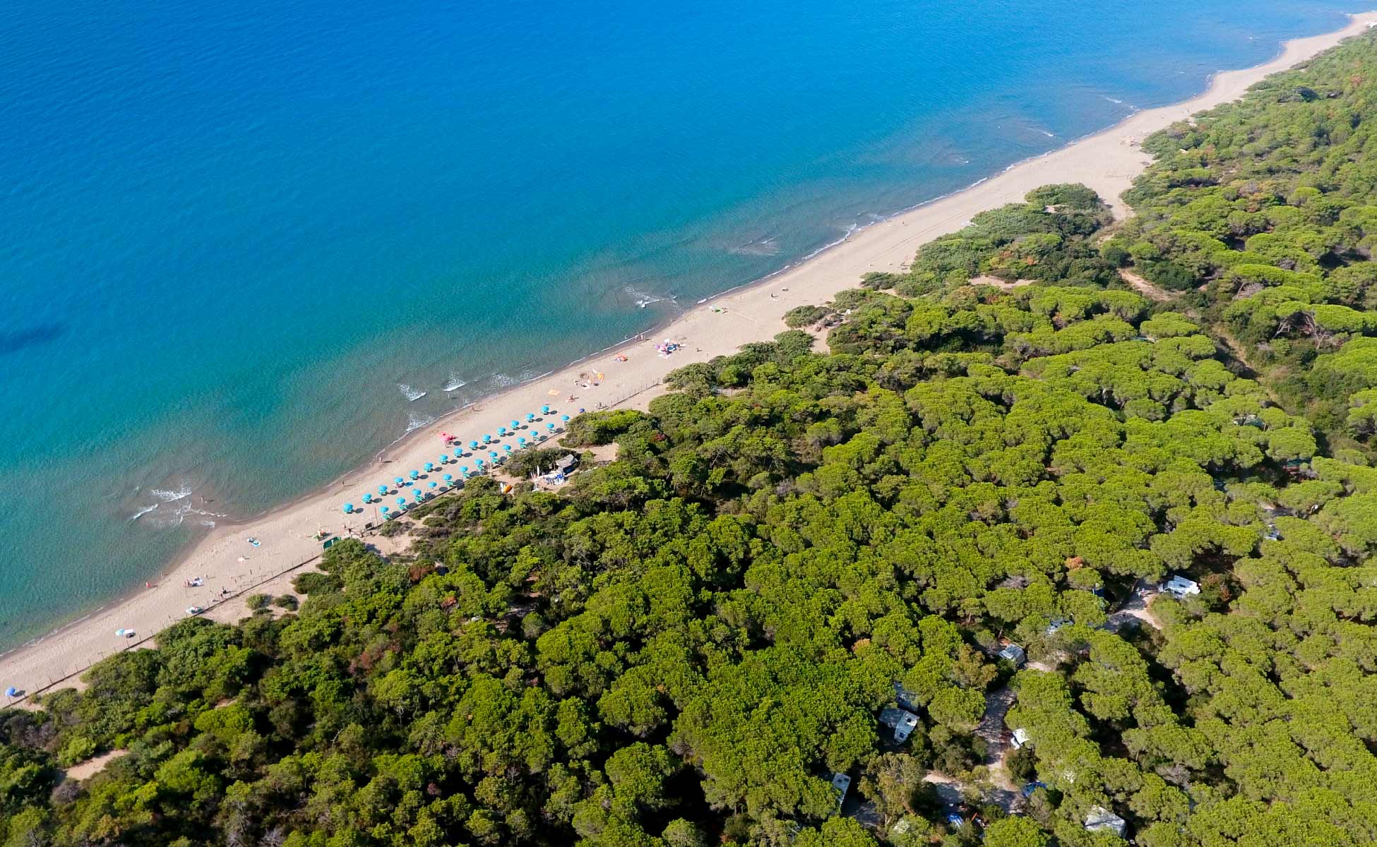 Das Camping Maremma Sans Souci in der Toskana am Meer